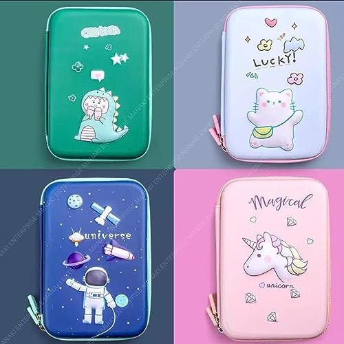 Image of Pencil Case, Cute Cartoon Pencil Pouch 3D Embossed Design Novelty Pencil for Case Gift for Students Kids (Universe Big Pouch)