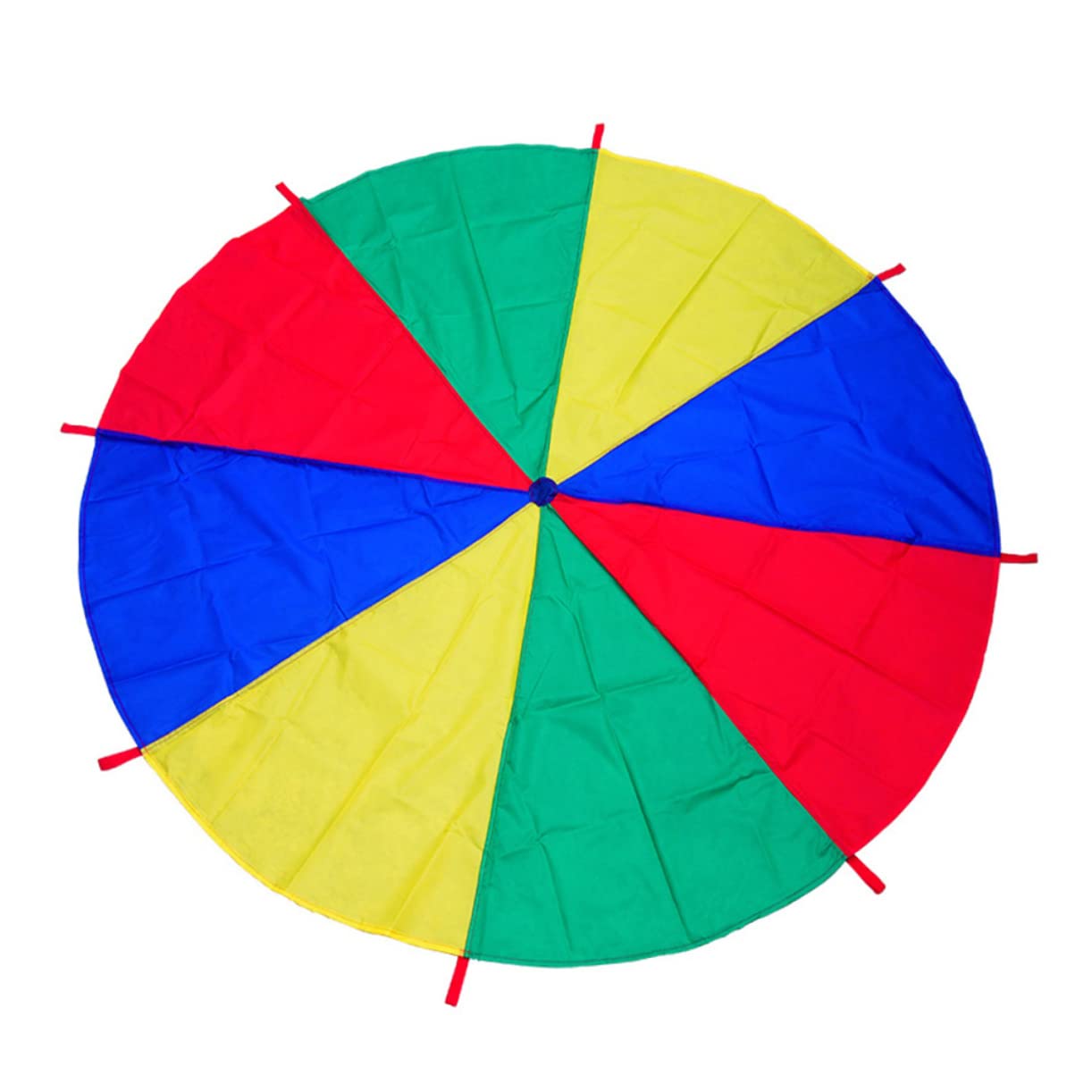 BESTonZON Rainbow Parachute for Outdoor Activity for Team Games Promotes Play Confidence for Home Parks Parties Material