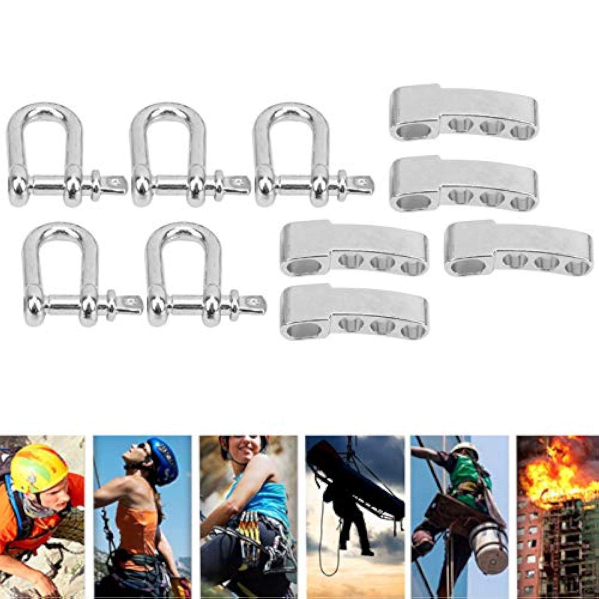 Bow Shackle, 5Set Winch Shackle for Outdoor Use