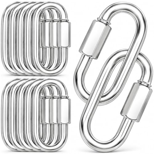 High-PQ 30PCS Heavy Duty Quick Link, 3.5IN Quick Chain Link, Silver