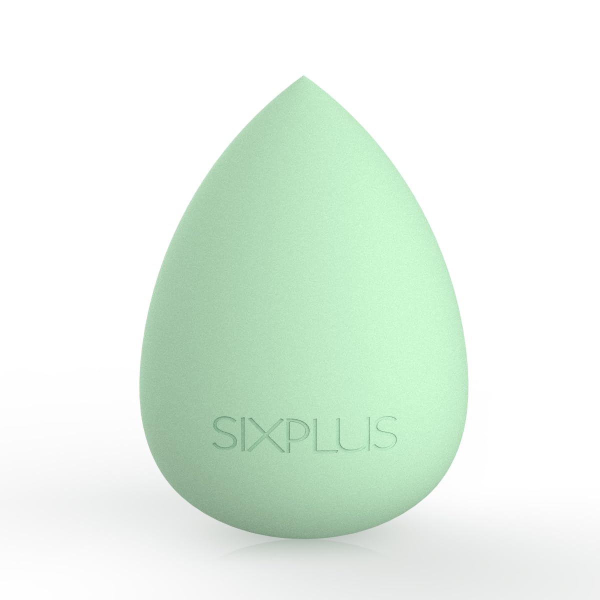 SIXPLUSMultifunctional Makeup Sponge Puff, Teardrop Shape, Diagonally Cut Flat Surface, Soft, Dry and Wet Use, Makeup Tool, Makeup Puff (Green)