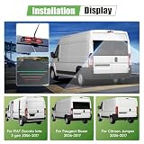 Bezprzewodowa kamera cofania 7" IPS do samochodu osobowego z górnym mocowaniem światła hamowania, kamera do FIAT Ducato Late 3 Gen 2006-2017/Peugeot Boxer 2006-2017/Citroen Jumper 2006-2017, BSD