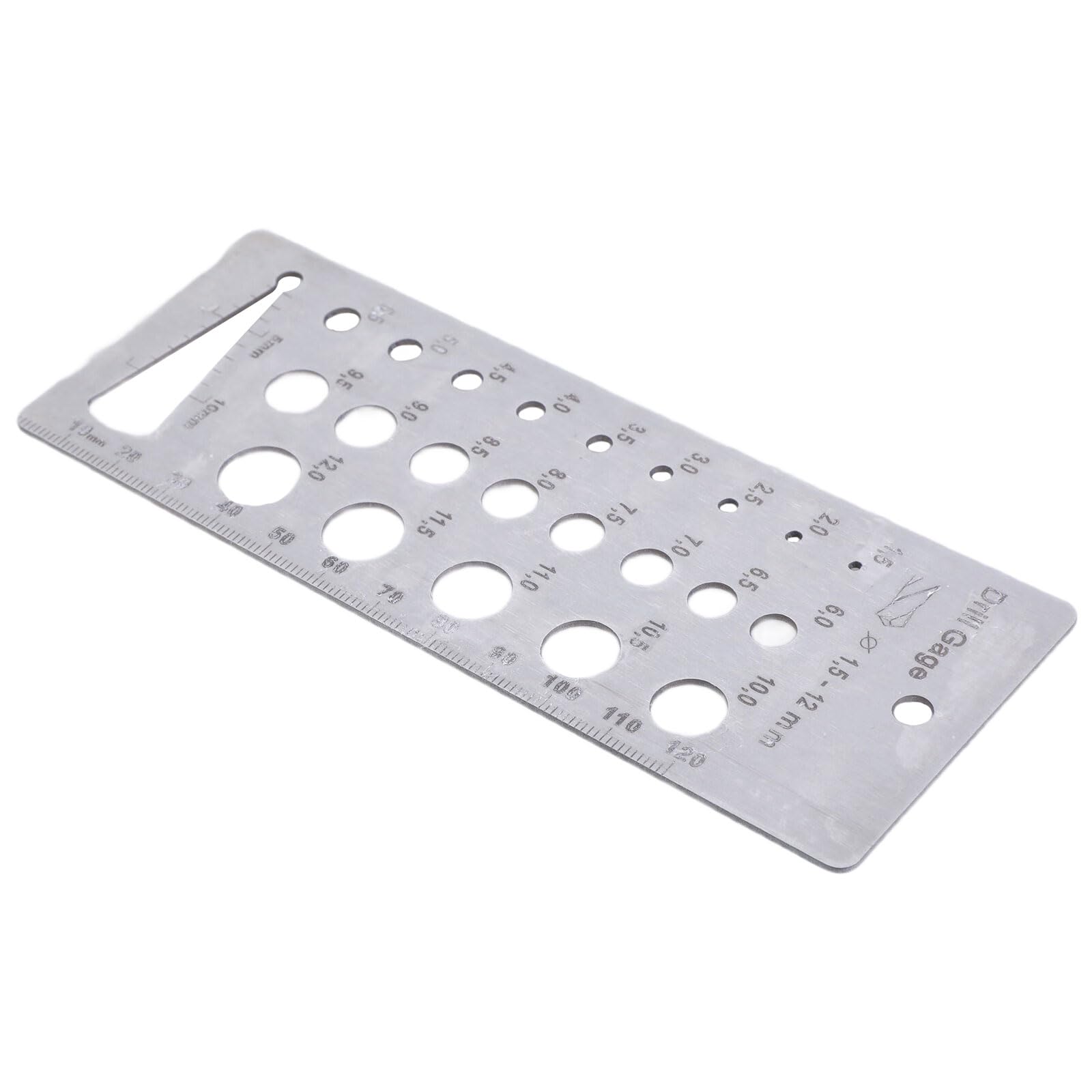Misuratori e Diametro Filo Misuratore Misuratore In Acciaio Inox Multiuso Strumento di Misurazione Con Foro Appeso