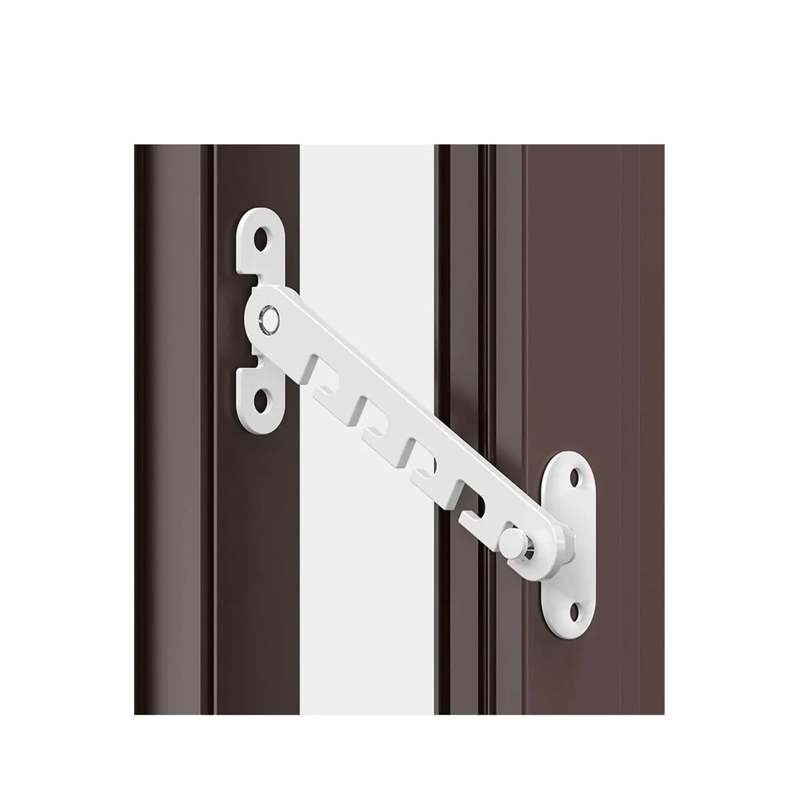 Zhidaishi White Window Hinges, Stay Lock,1Pc Adjustable Limiter Latch Casement Position Locator Wind Brace Door Blocking Latches Stopper Protecter For Top-Hung(,105Mm)