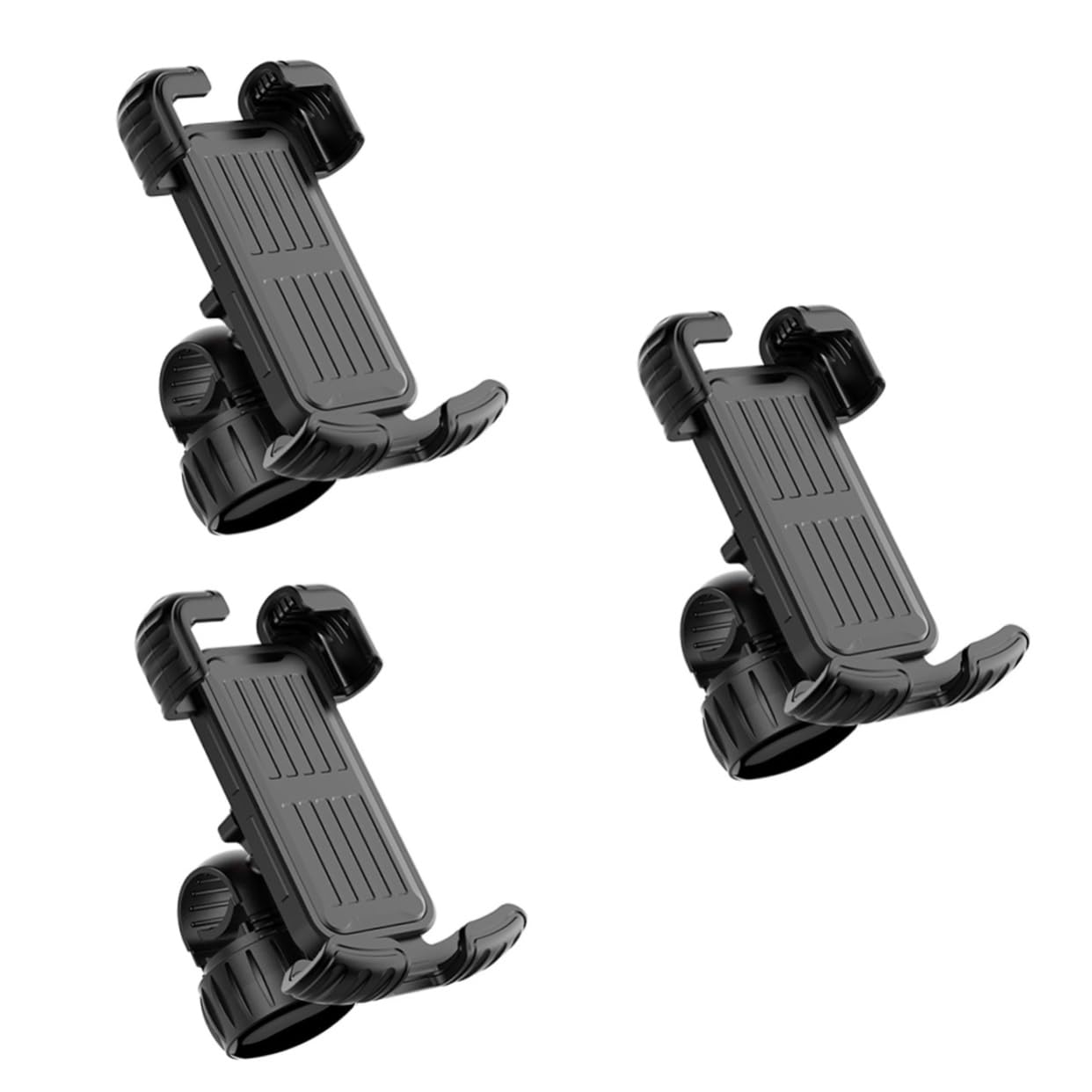 HOMSFOU 3pièces Support Téléphone De Vélo Antichoc Et Antidérapant Support De Guidon pour Smartphone Navigation Pratique Et Sécurisée Compatible avec Guidons pour Cyclisme Et