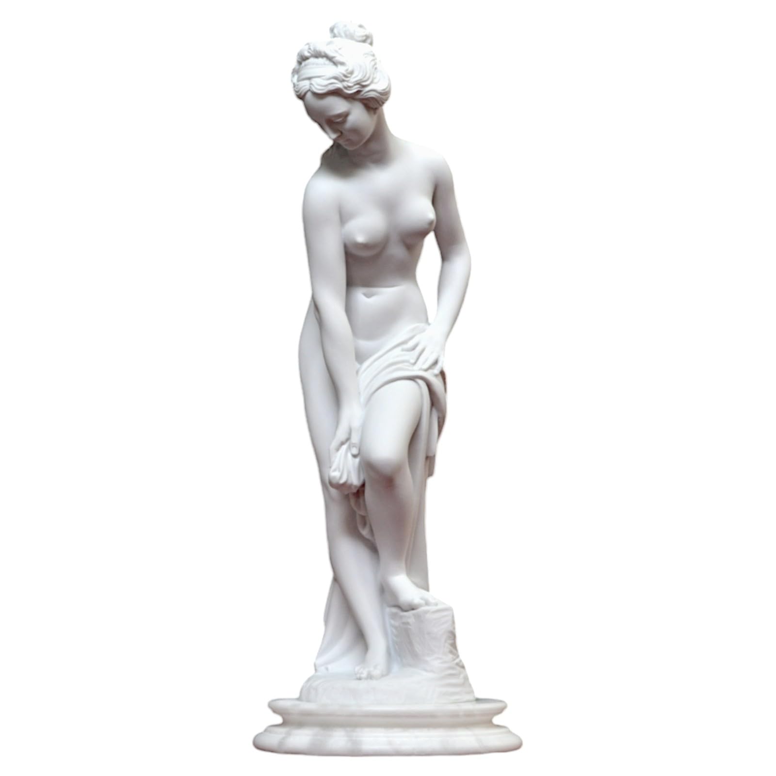 Sculpture La Baigneuse Allegrain marbre 40 cm art