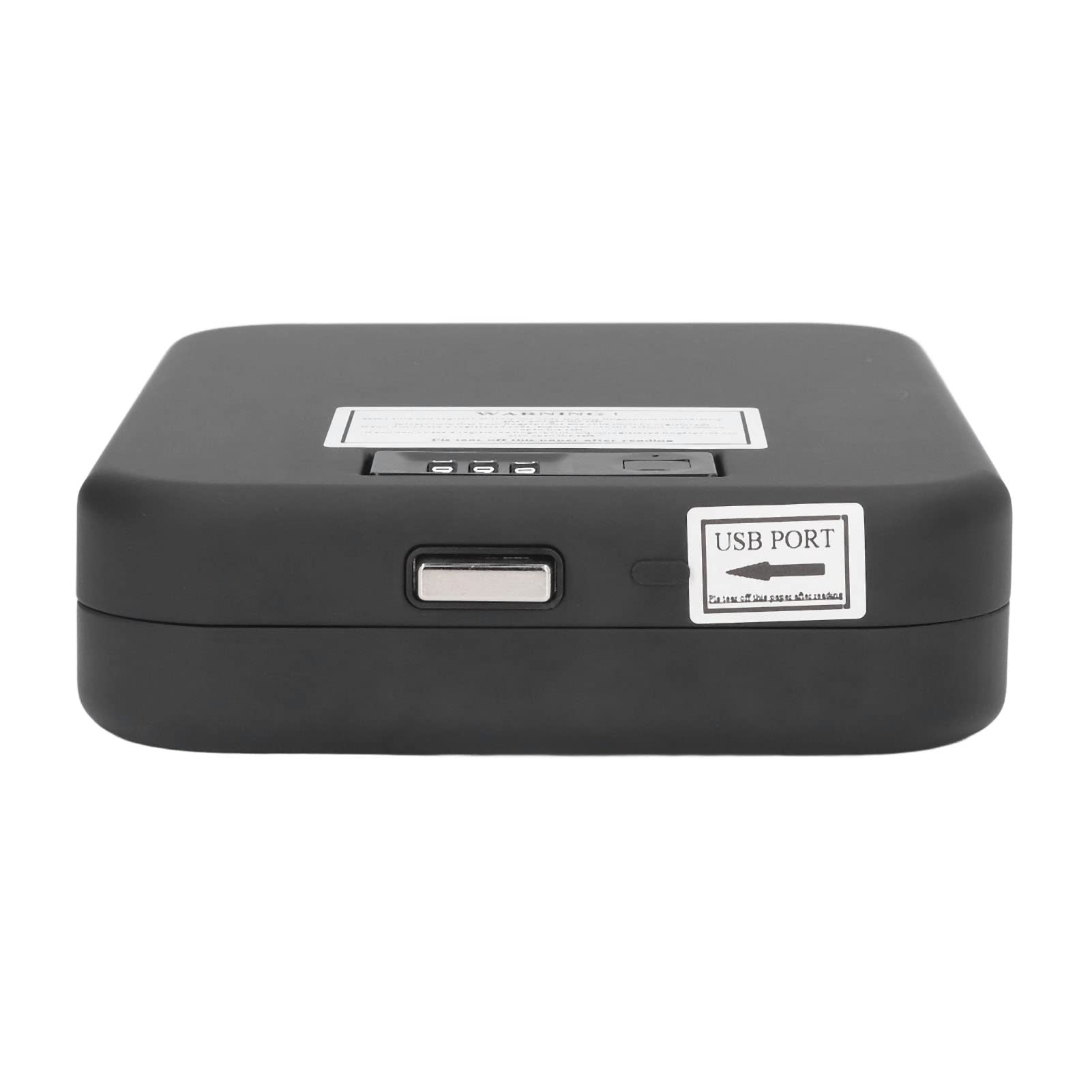 Alvinlite Caja de seguridad portátil con huella dactilar mecánica contraseña segura con cuerda de seguridad para joyas en efectivo tarjetas de crédito relojes