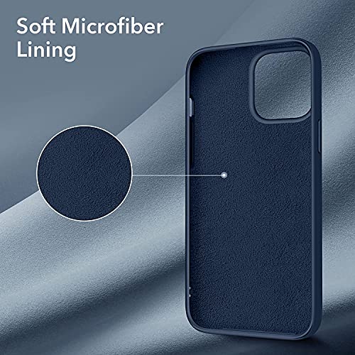 Image of LIRAMARK Liquid Silicone Soft Back Cover Case for Apple iPhone 13 Mini (5.4 Inch) (Midnight Blue)