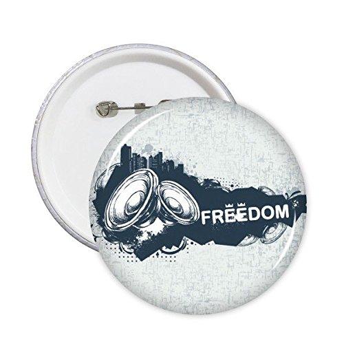 Badge graffiti hip-hop et bouton illustré en taille S avec motif de liberté urbaine 5 pièces