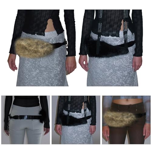 Stylish Plush Leather Waist Belt Comfortable Durability Belt Party Outfit Belt for Fashionable Women2