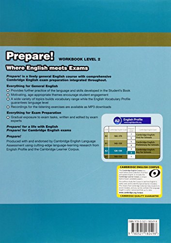 Cambridge English Prepare! Level 2 Workbook with Audio