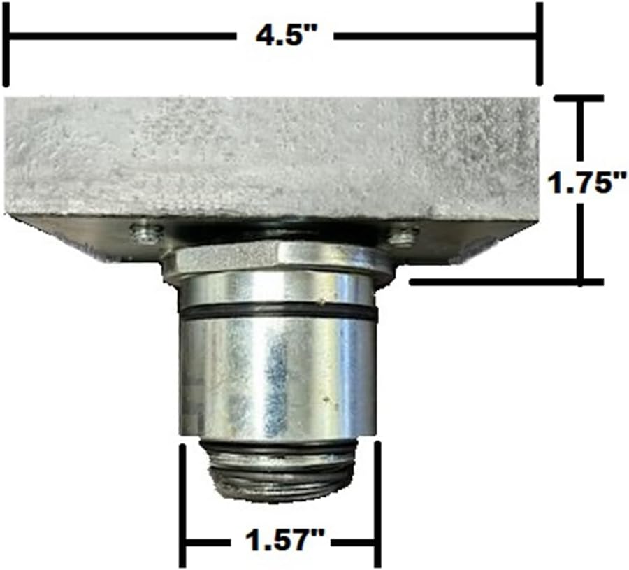 ATLAS Automotive Equipment Set of 4 Slotted Rubber Adjustable Adapters, 1.57" Peg Size