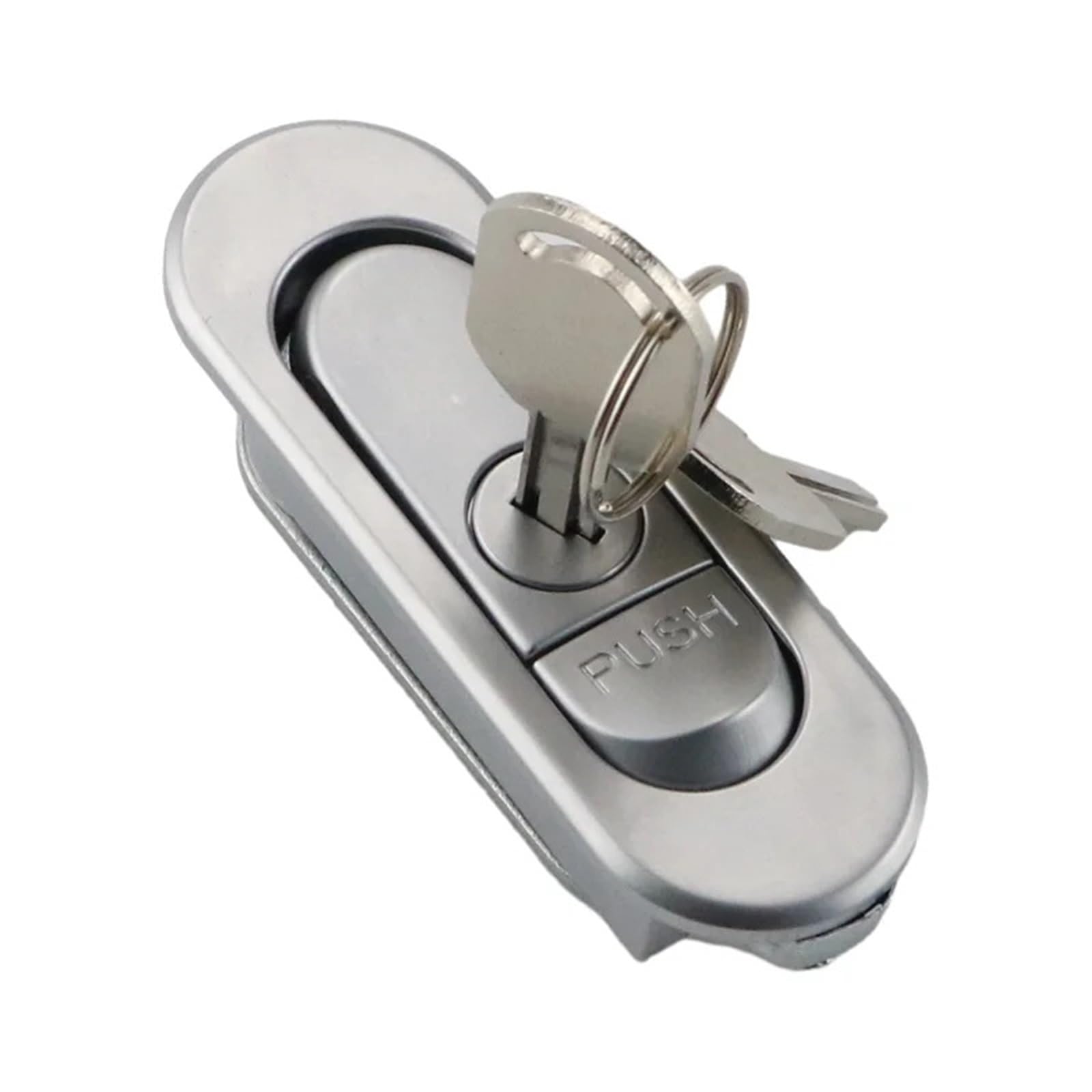 Serrure plate en alliage de zinc pour sécuriser vos armoires d'un simple geste automatique