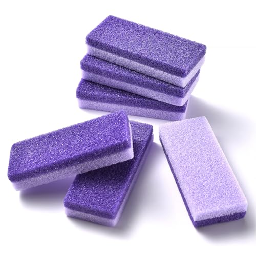 KADS 6Pcs Pumice Stone Foot Sponge Set Remove Calluses, Dead Skin Cuticles, Pedicure Tools Foot Scrub Exfoliator for Nail Salons, Spas, Homes Use