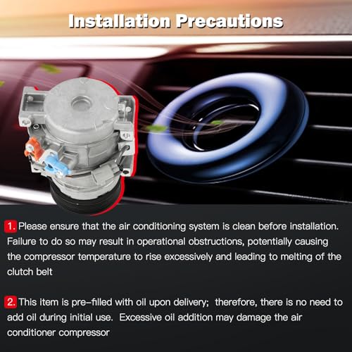 Image of CCIYU AC Compressor w /Clutch for Toyota 4Runner 4.0L 2010-2020