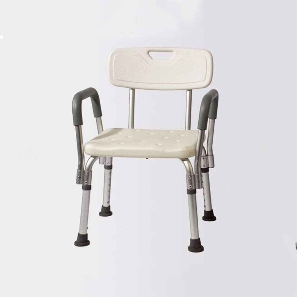 Chaise de douche pour personnes agees avec accoudoirs et dossier