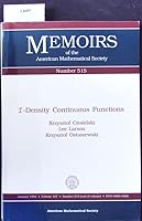 I-Density Continuous Functions (Memoirs of the American Mathematical Society) 0821825798 Book Cover