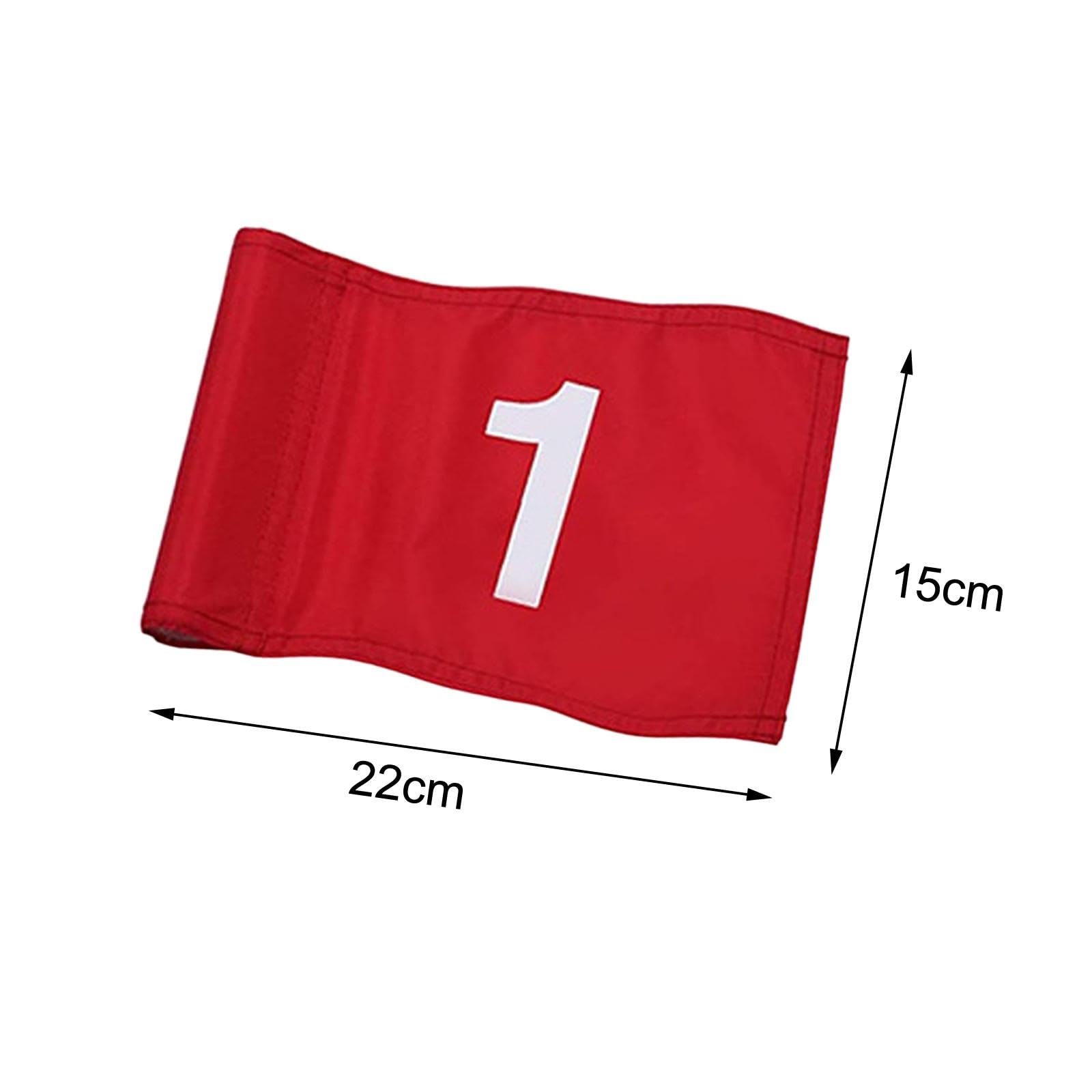 Drapeaux de Golf avec Tube inséré, Drapeau Vert pour Parcours d'entraînement extérieur