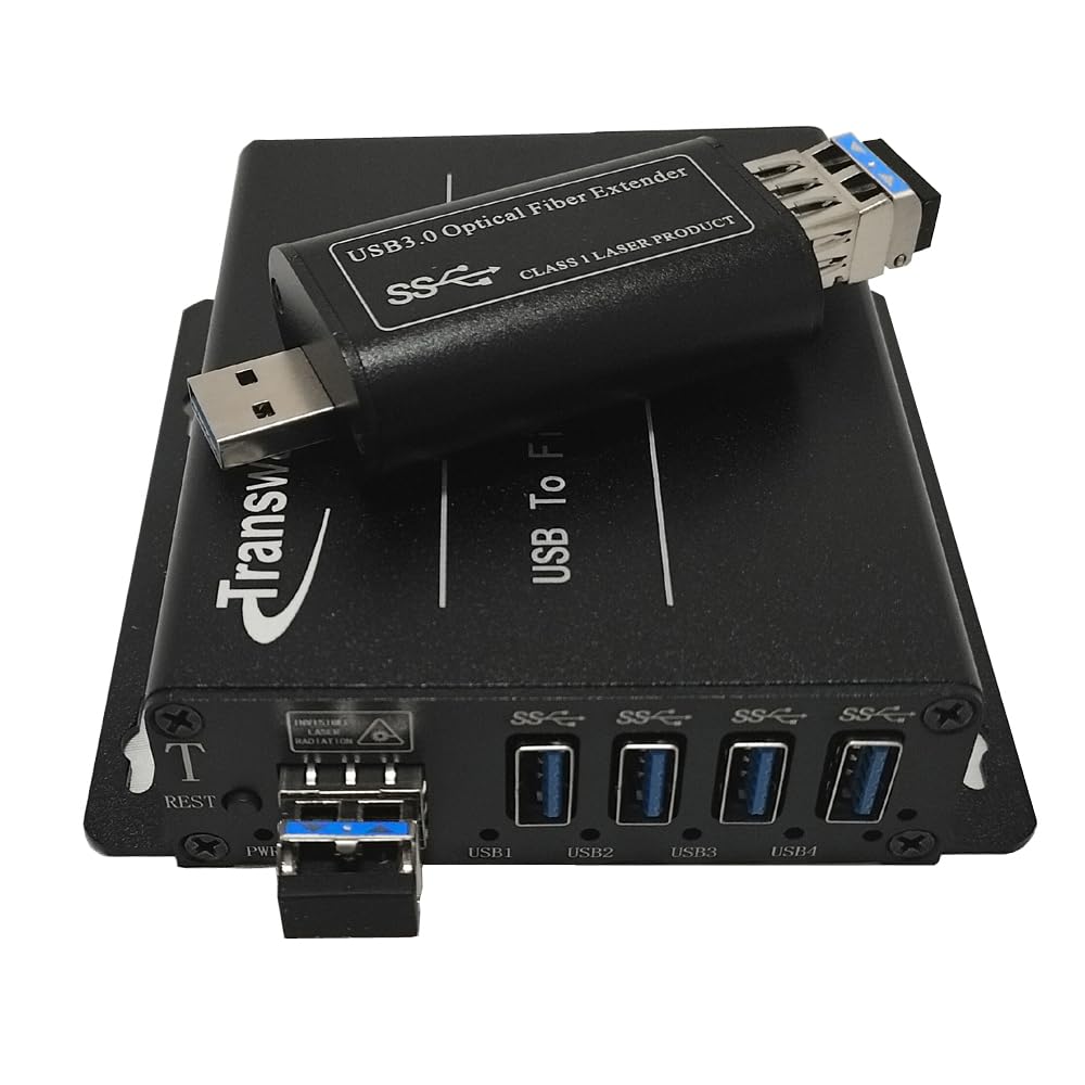 Amazon | Transwan 4ポート USB 3.0/2.0/1.1 オーバーファイバー
