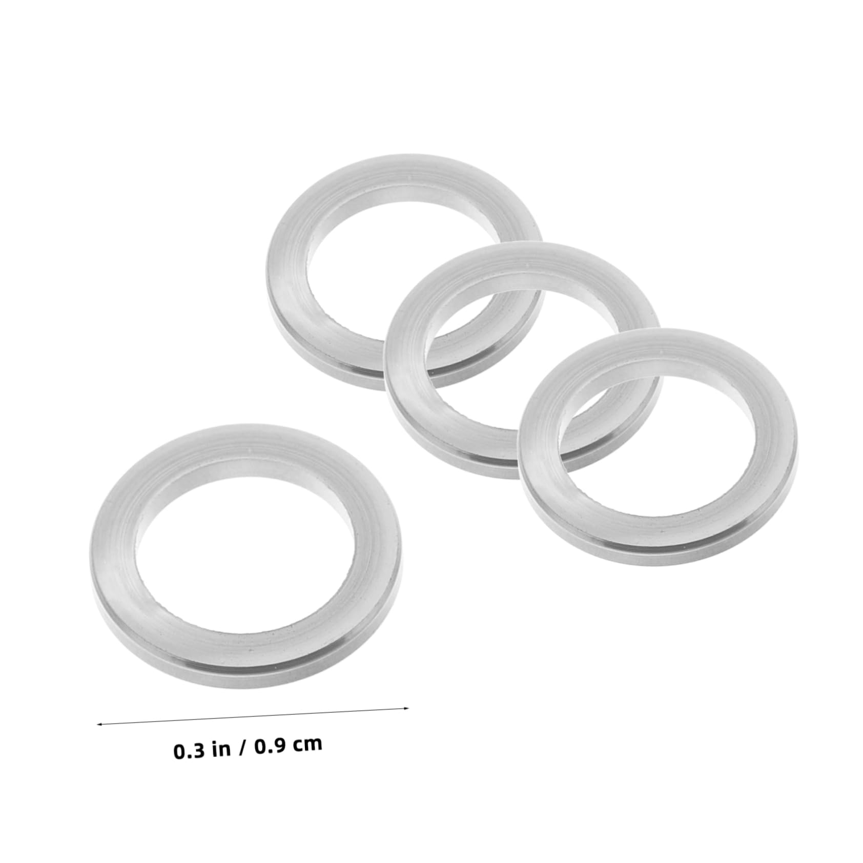GOOHOCHY Sturdy Material Bike Cup Headset Spacer 4pcs Metal Headset Spacers for Bicycle Fork