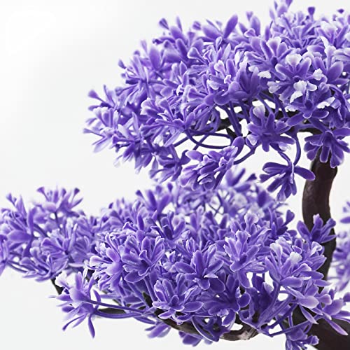 Lystar Artificial Flower Cloud Pine Bonsai For Indoor/Outdoor Potted Plants (Purple) #TOP5