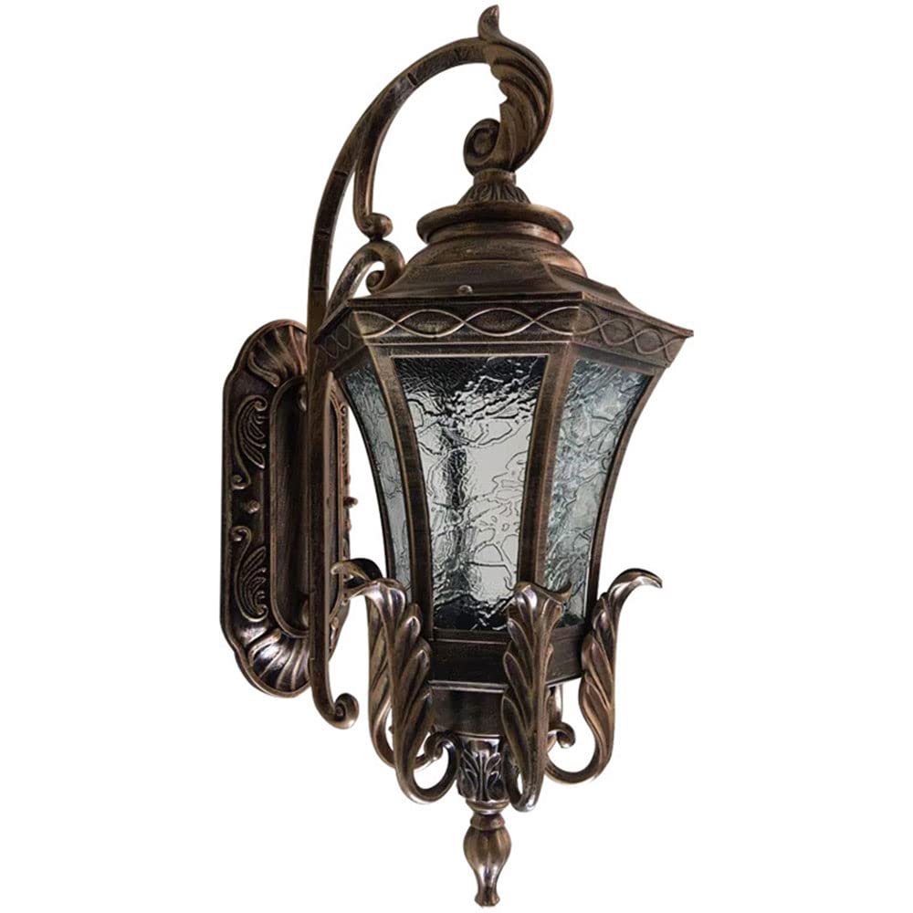 OZBMA Retro Rustproof Wall Sconce Outdoor Fixture European Style Mount Outside Light Oil Rubbed Bronze Porch Lights Lamp for Garage, Doorway, Balcony, Garden (size_name 55cm/21.6in)