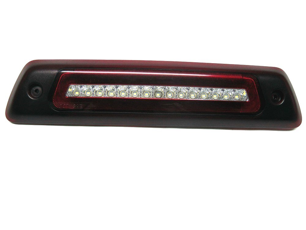 Rear LED 3rd Brake Light Cargo Lamp Assembly -Clear/Red Lens For 2009~2015 F-150
