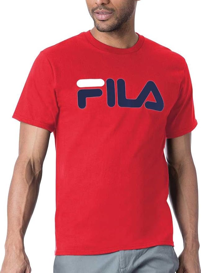 Camiseta Fila Fila Logo Hombre Azules Amarillo Rojas Y Camiseta