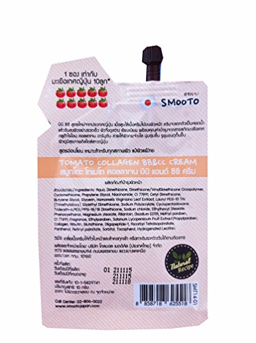 3 Packets Of Smooto Tomato Collagen Spf 30 Bb & Cc Cream. (10 G/Packet) #TOP2