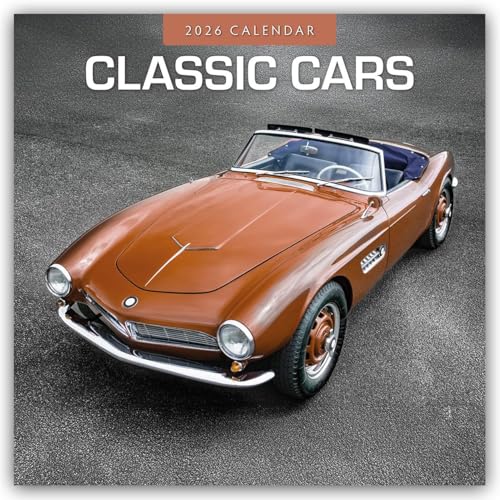 Classic Cars 2026 Square Wall Calendar
