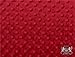 Minky Dimple Dot RED Fabric By the Yard