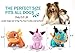UNIWILAND Latest Squeaky Plush Dog Toys Pack for Puppy, Cute Soft 3 Pack Durable Stuffed Animal Dog Chew Toys with Squeakers for Teeth Cleaning, for Small Medium Large Dogs