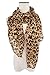 YOUR SMILE Ladies/Women's Lightweight Floral Print/Solid Color mixture Shawl Scarf For Spring Summer season (Leopard 1)