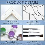 2 Pack 8x10 Canvas Painting Kit Bundle,Couples Paint Party Kits Pre Drawn Canvas for Painting for Adult,Afro King Queen Love Couple Pre Drawn Stretched Canvas Kit Art Set - Image 4