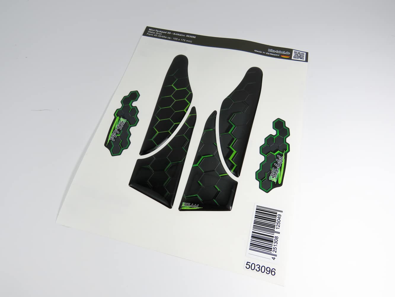 BIKE-label X504303 Autocollant De Protection De Réservoir 3D