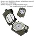 Waterproof Compass Metal Folding Outdoor Multifunction Compass with Luminous Sighting Compass Hiking Navigation Compasses