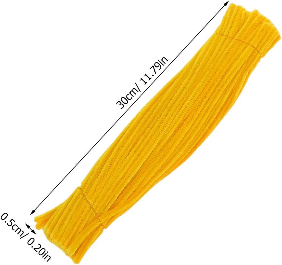 SOESFOUFU 1 Box Sunflower Pipe Cleaners Craft Kit - Flexible Chenille Stems for DIY Flower Craft Making School Art Projects DIY Bouquets Party Decorations