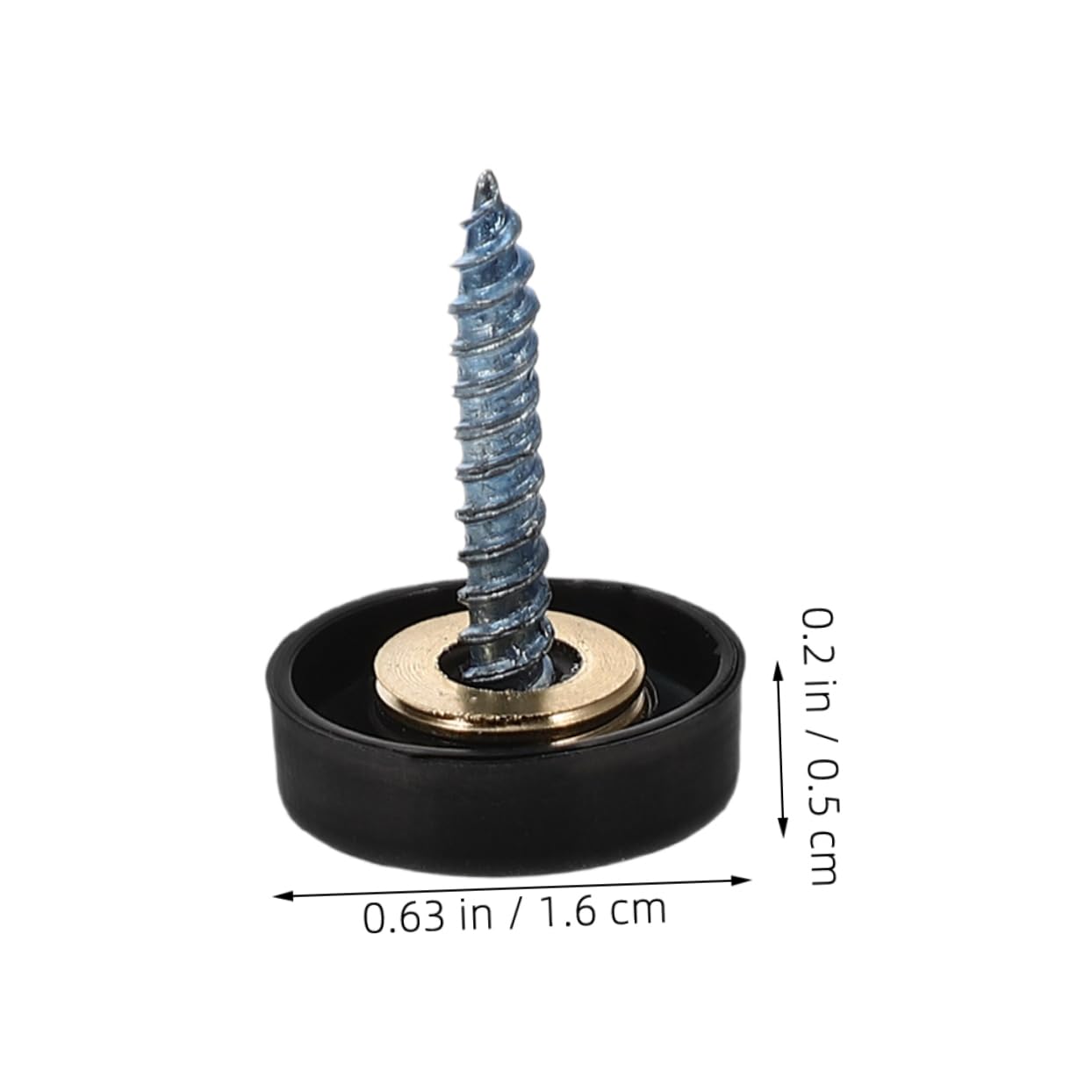 Unomor 12 Pcs Mirror Nail Decorative Cap Screw Caps Stainless Steel for Advertising Hardware