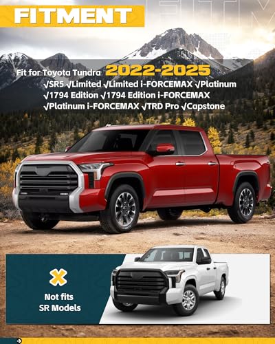 Image of Trumgeta 4PCS Upgraded Truck Mud Flaps Fit for Toyota Tundra 2022-2025 2026 Adjustable Splash Guards Mudflaps for Pickup Trucks (Not fit for SR Models)
