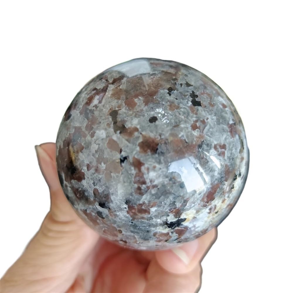 MDBJTCYZN Stone Flame Ball,Quartz Crystal, Divination Ball(Size:410-500g)