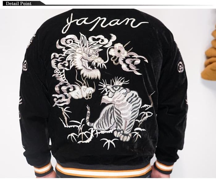 OBORO スカジャン 別珍 日本限定 龍 虎 unisex OBORO スカジャン 別珍