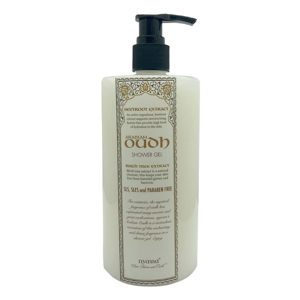Nyassa Arabian Oudh Shower Gel – 500ml | Woody Fragrance Body Wash for Glowing, Hydrated Skin | Vegan, Paraben-Free, For All Skin Types-image-39