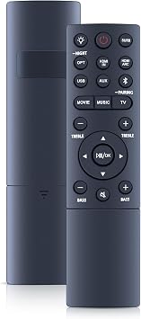 New Soundbar Remote Control Replacement for TCL TS8132 Alto 8+ 3.1.2 Channel TS8212 TS8212-NA Alto 8+ 2.1.2 Channel Dolby Atmos Sound Bar and TS8111 TS8111-NA Alto 8i 2.1 Channel Dolby Atmos Sound Bar