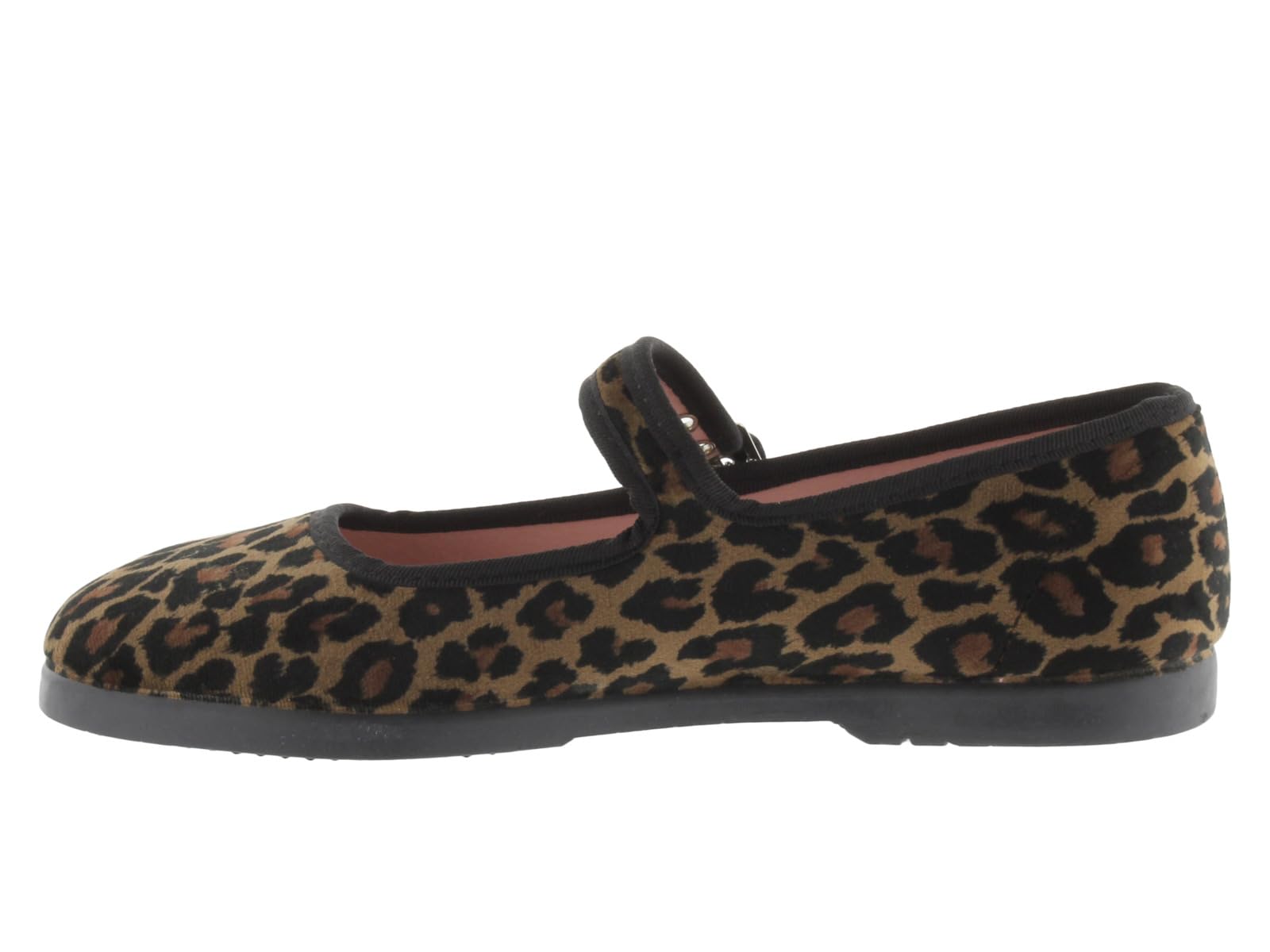 victoria Bailarinas Gong Fu 1080117 | Terciopelo Animal Print & Ribete Al Tono & Hebilla para Niña