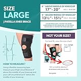 BraceAbility J Patella Knee Brace - Lateral Patellar Stabilizer with Medial and J-LAT Support Straps for Dislocation, Subluxation, Left or Right Kneecap Tracking (Large) - Image 2