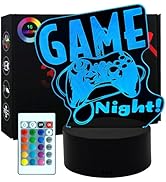 AIRUEEK 3D Game Pad Lampe mit Farbwechsel 16 Farben LED-Tisch-Schreibtisch-Lampen, Gamer Deko Lam...