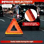 Emergency Warning Triangles 3 Pack Reflective Warning Triangle - Image 4