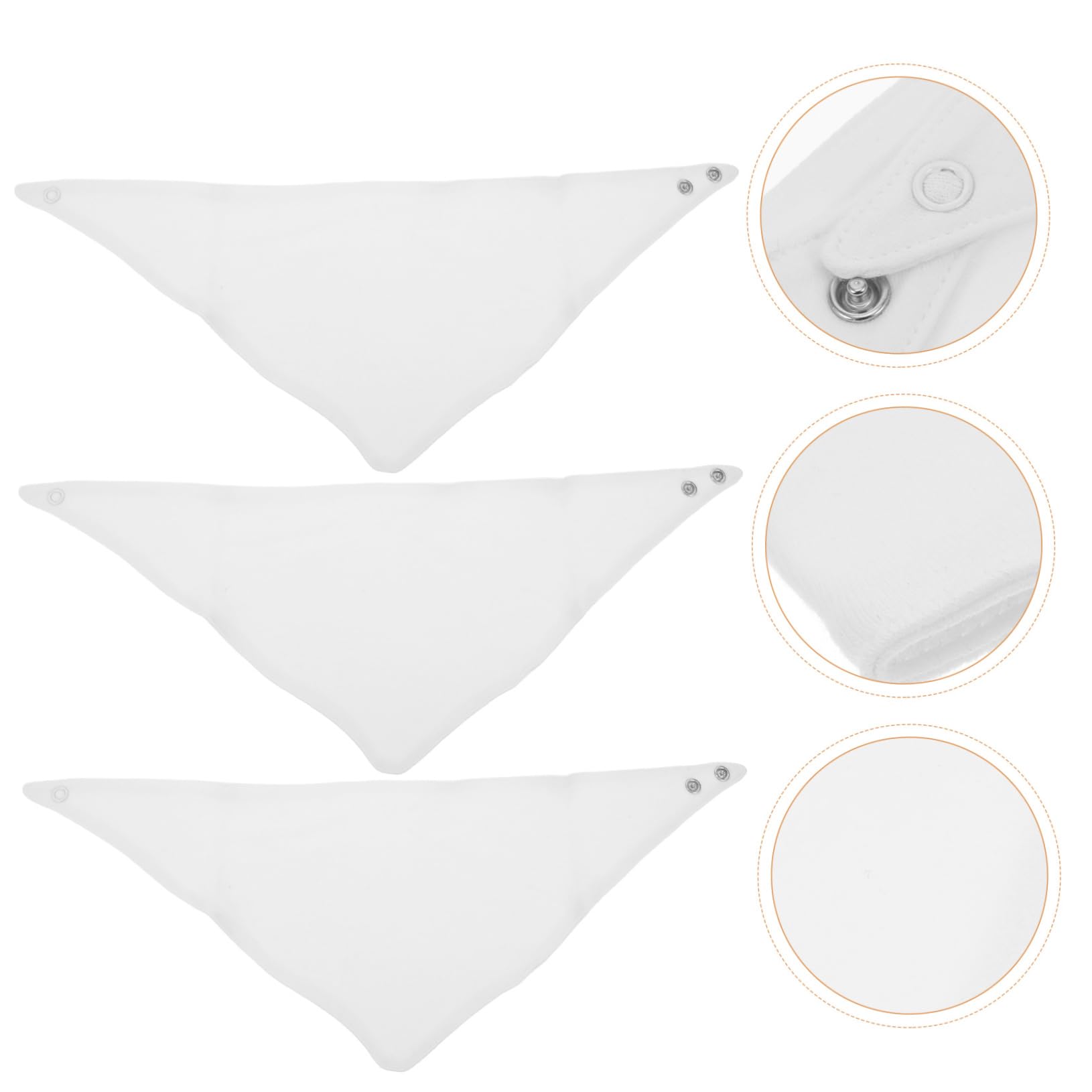 TOYANDONA 12 Stk Babylätzchen Baby-entwöhnungslätzchen Saugfähige Handtücher Aus Baumwolle Saugfähiges Lätzchen Für Babys Baby-lätzchen Reine Baumwolle Kleinkind Schal Wasser Aufnehmen Weiß