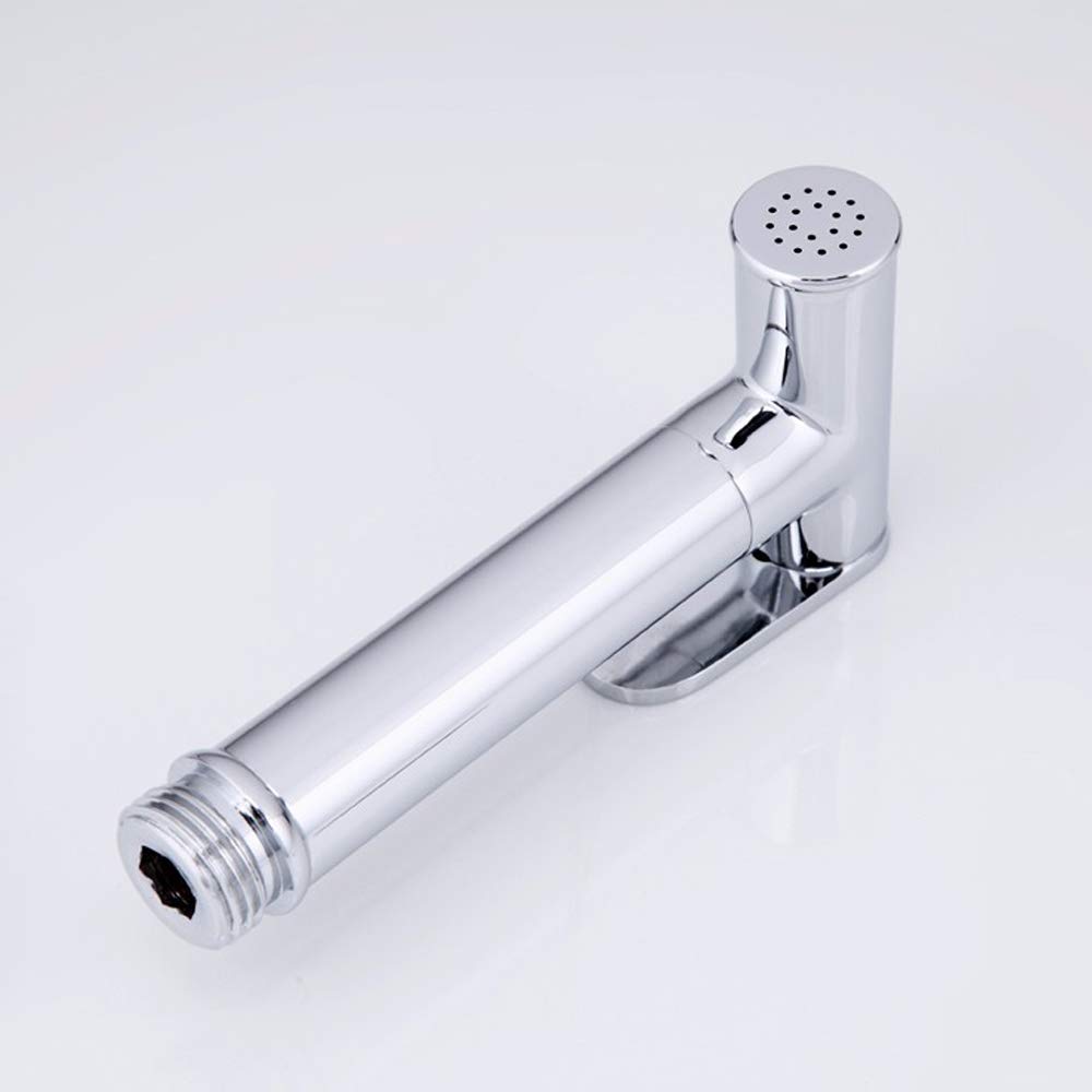 Spruzzatore per Bidet Cromato Spruzzatore per WC in Ottone Rubinetto per doccetta cilindrico ad Acqua Fredda Singola Interruttore da 90 Gradi per l'igiene Personale o Il Bagno degli Animali
