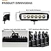 Willpower 4pcs 10pcs 18W 6 Inch LED Work Light Spot Beam Single Row LED Light Bar 12V 24V Super Slim Offroad Driving Lights Fog Lamps for Truck Tractor Boat 4x4 Car SUV ATV